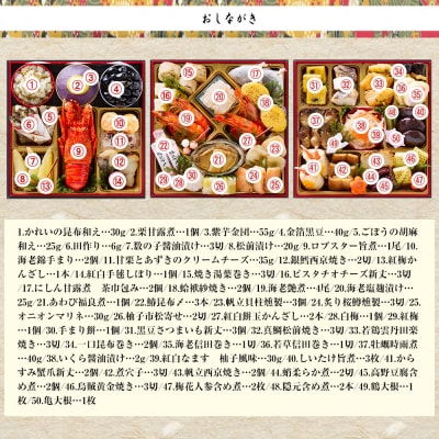 【京都祇園 岩元】冷蔵おせち三段重「匠」ロブver. 約3～4人前|料亭おせち 毎年完売必至 人気