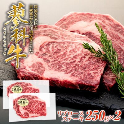 蓼科牛 リブロースステーキ250g×2