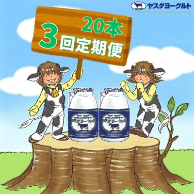 【3ヶ月定期便】ヤスダヨーグルト 　150g×20本