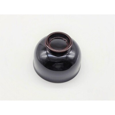 川連漆器　ゆり型汁椀　溜内朱[B1-58003]