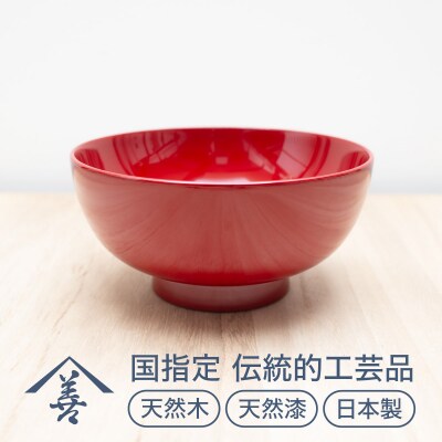東京 汁椀 ( 朱 )《 川連漆器 》/ お椀[M92002]