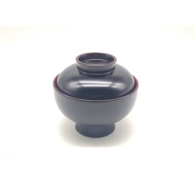 川連漆器　雑煮椀　溜内朱[C4-58007]