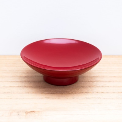天盃 ( 朱 )《 川連漆器 》 / 盃 伝統的工芸品[M92013]