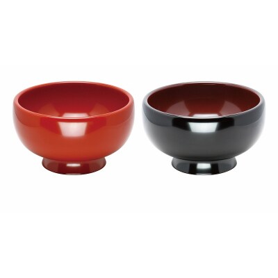川連漆器　夫婦稲庭うどん椀[D1-53030]