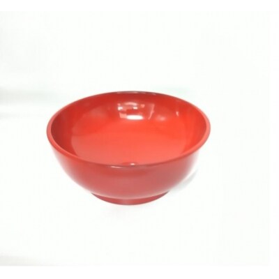 川連漆器　麺鉢　朱[N3-59006]