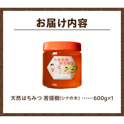 【北海道産】高見養蜂場の純粋はちみつ(菩提樹、シナの木600g×1本) 国産 天然 無添加 蜂蜜-