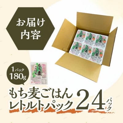 【ごはんで腸活】もち麦ごはんレトルト24パック-
