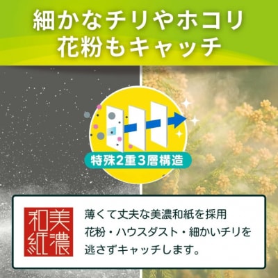 【美濃和紙使用】空気がキレイになる掃除機用紙パック5枚入りx3セット＜各社共通タイプ＞掃除用品 