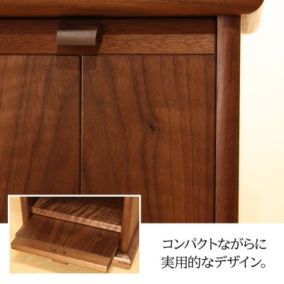姫厨子ウォールナット (幅24×高さ29×奥行き19cm) 仏壇 木製|02_wrb-130101