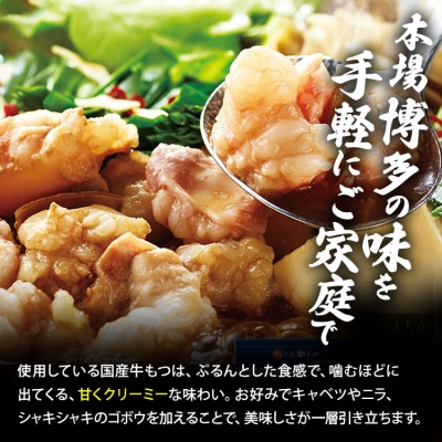 博多もつ鍋 あごだし醤油味 1～2人前【やまや】(古賀市)