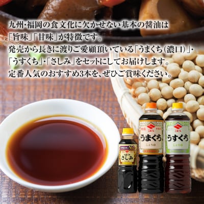 おすすめ3本セット【ニビシ醤油】