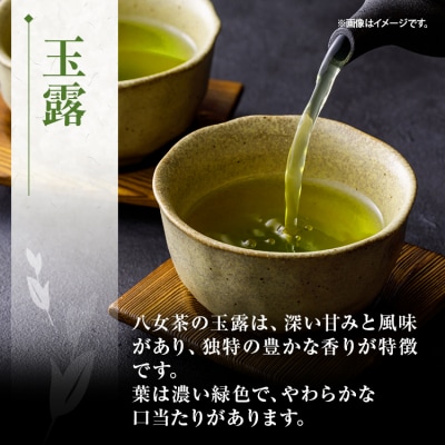 【花見園製茶】玉露+特上煎茶+深蒸し茶セット <八女茶>