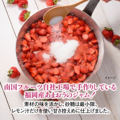 濃厚完熟 あまおう苺ジャム 180g×3個 　南国フルーツ(株)