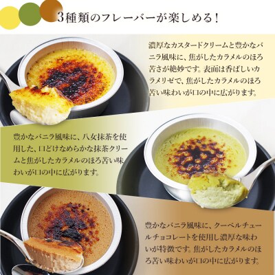 こがしクレームブリュレ(プレーン・抹茶・チョコ)3種×各3個(9個)セット　江口製菓(株)