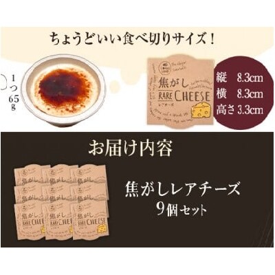 焦がしレアチーズ9個セット