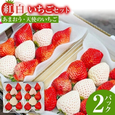 紅白いちごセット(あまおうと天使のいちご)