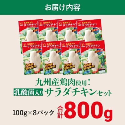 九州産鶏肉使用　乳酸菌入りサラダチキンセット 合計800g