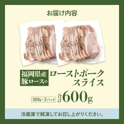福岡県産豚ロースのローストポークスライス 合計600g