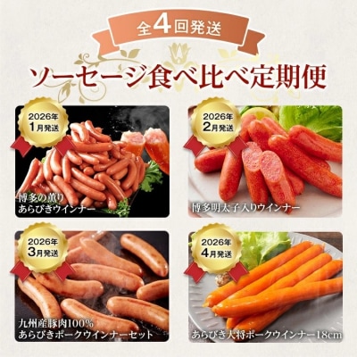 【定期便(4回発送)】ソーセージ食べ比べ定期便　2025