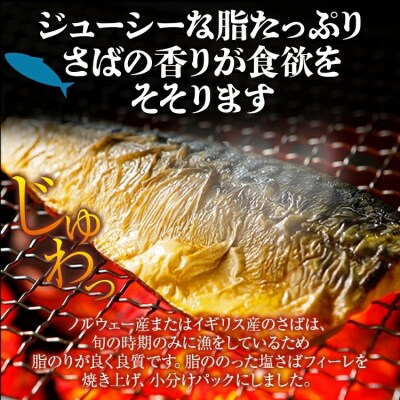 焼き塩さばフィーレ(骨取り)20枚