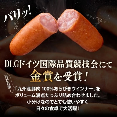 訳あり!九州産豚肉100%あらびきポークウインナーセット!ボリューム1.6kg!