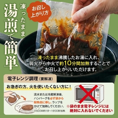 博多和牛入りデミグラスハンバーグセット　合計840g!