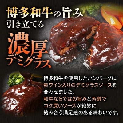 博多和牛入りデミグラスハンバーグセット　合計840g!