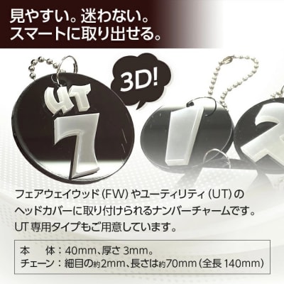 3Dナンバーチャーム