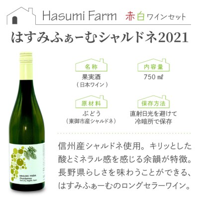 のらのらふぁーむ 赤白ワイン2本セット(シャルドネ・ブラッククイーン)