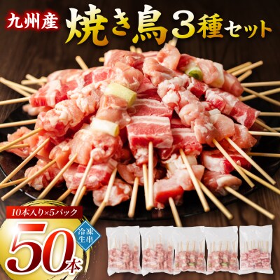 九州産 焼き鳥 セット 50本 やきとり BBQ_080-3034-D