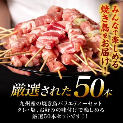 九州産 焼き鳥 セット 50本 やきとり BBQ_080-3034-D