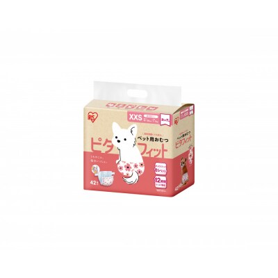 【42枚入り×6袋】ペット用おむつ　ピタフィット　XXS　42枚入　女の子用　　NPD-XXS42