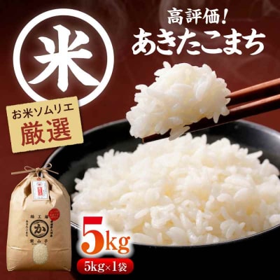 米食味鑑定士×お米ソムリエ!あきたこまち 5kg [AGAV015]