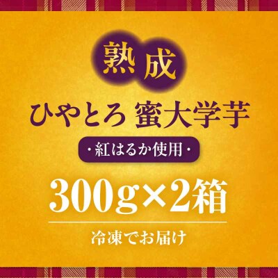 【冷凍】熟成ひやとろ、みつ大学芋300g×2箱 [AGBY012]
