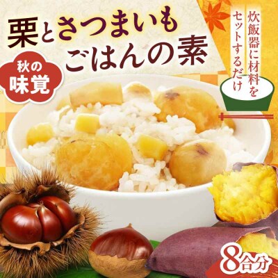 栗とさつまいもごはんの素2合用4パック入り [AGDR004]