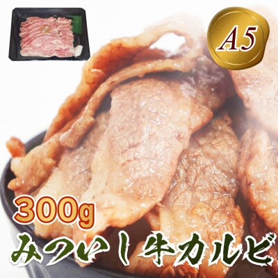 北海道産 黒毛和牛 みついし牛 A5焼肉用カルビ300g