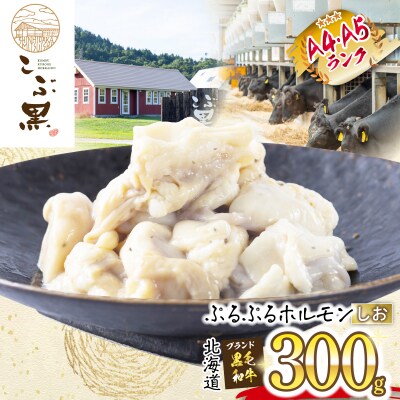 北海道産 黒毛和牛 こぶ黒 しおホルモン 300g