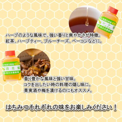 北海道産天然はちみつ5種 200g(各40g)お試し食べ比べセット