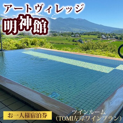 アートヴィレッジ明神館 ツインルーム1名様宿泊券 -左岸ワインプラン(496ワイナリー)-