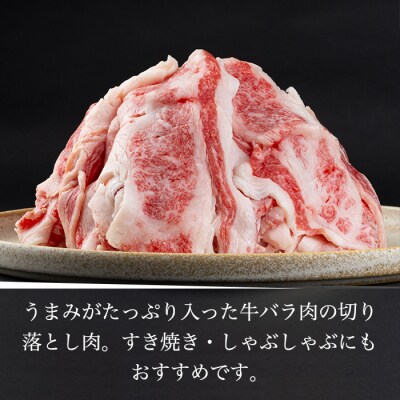 【信州プレミアム牛】牛バラ切り落とし 800g(小田切牧場)