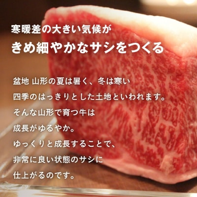 山形牛メス希少部位 牛の力こぶステーキ 6枚 FY22-246