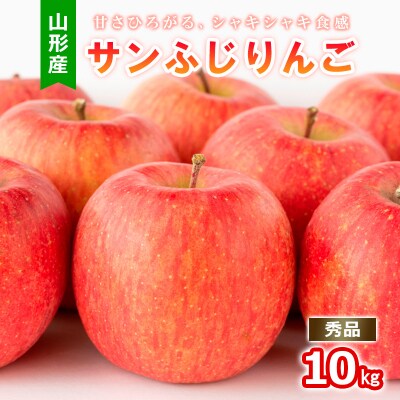 山形産 サンふじりんご秀10kg【令和8年産】FS25-773