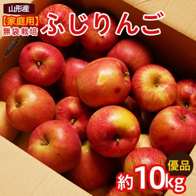 【家庭用】無袋栽培ふじりんご 優品 約10kg入り【令和8年産】FS25-763