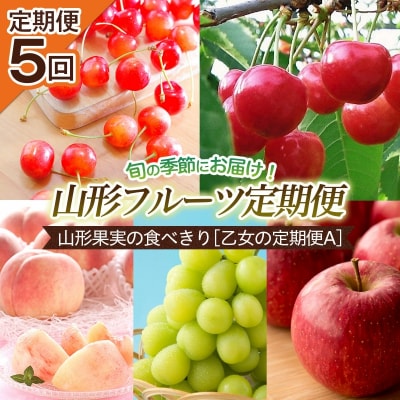 【定期便5回】山形果実の食べきり[乙女の定期便A] FS25-656