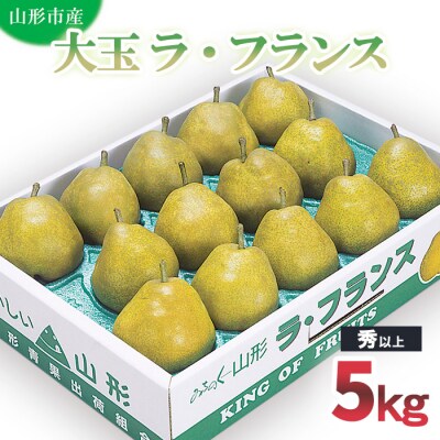 山形市産 大玉ラ・フランス 秀 以上 5kg (12・14・16玉) FZ20-501
