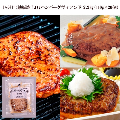 ★2026年12月～発送★【定期便3回】ハンバーグ食べ比べセット3種類 合計47個 FZ26-767