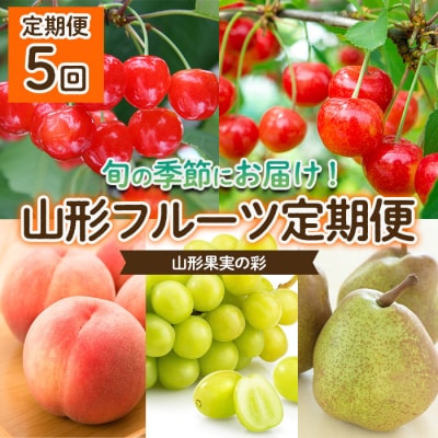 【定期便5回】山形果実の彩 【令和8年産】FS25-681