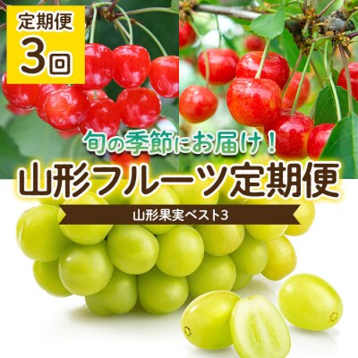【定期便3回】山形果実ベスト3 【令和8年産】FS25-682