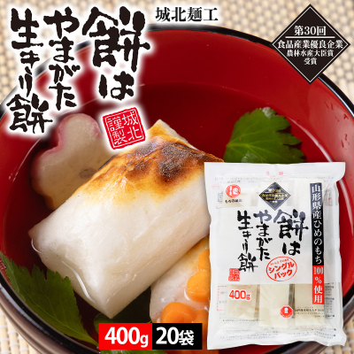 餅はやまがた生きり餅 400g×20袋 FZ25-181