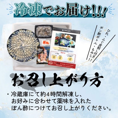 とらふぐ刺身セット(4-5人前) 冷凍 フグ刺し BV002